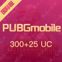 PUBGmobile 刺激战场国际服 300+25UC 兑换码