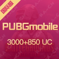 PUBGmobile 刺激战场国际服 3000+850UC 兑换码